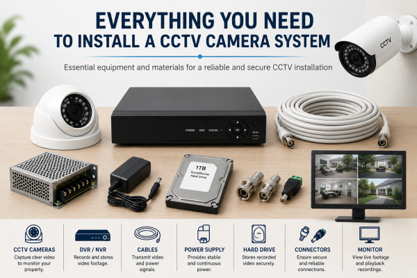 A Complete Guide to CCTV Camera Installation Materials