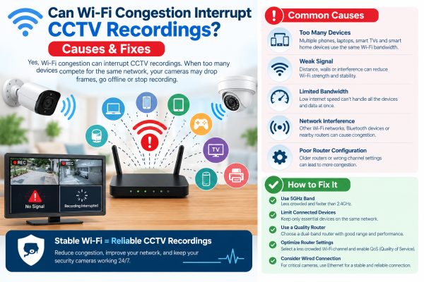 Can Wi-Fi Congestion Interrupt CCTV Recordings   Causes, Warning Signs, and Solutions