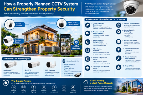 How a Properly Planned CCTV System Can Strengthen Property Security