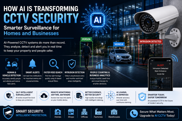 How AI Is Transforming CCTV Security: Smarter Surveillance for Homes and Businesses 