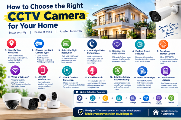 How to Choose the Right CCTV Camera for Your Home: A Simple Guide