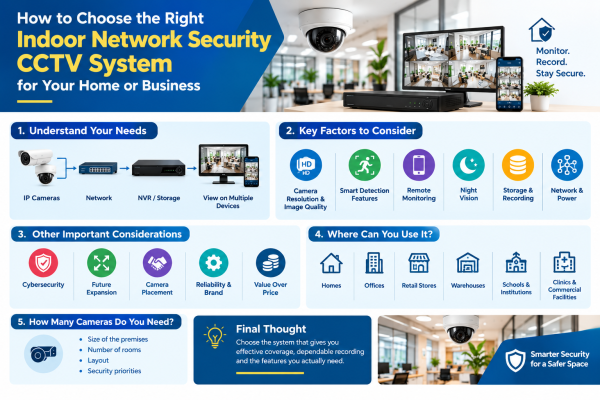 How to Choose the Right Indoor Network Security CCTV System for Your Home or Business