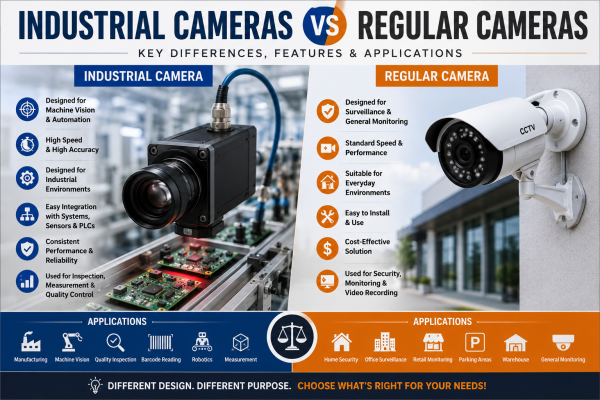 Industrial Cameras vs Regular Cameras: Which One Is Right for Your Application