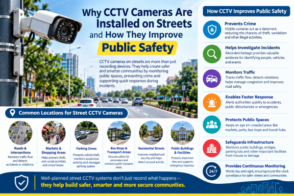 Why CCTV Cameras Are Installed on Streets and  How They Improve Public Safety 