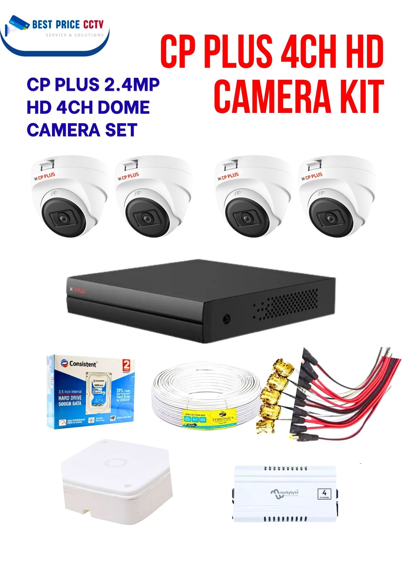 CP PLUS 4 INDOOR CAMERA KIT